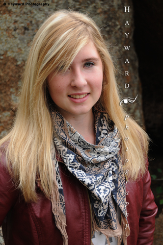 Caitlin: Head Shot in Brown Jacket