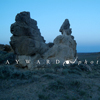 Odd Monoliths, Pre-dawn Sky, Seminoe Reservoir Area, 390519_0221