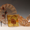 Cat\'s Amber Platter, Bowl & Small Tray
