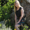 Caitlin: Leaning Back onto Boulder, K-006